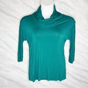 Allison Izu Green Mock Neck L/S Top XS